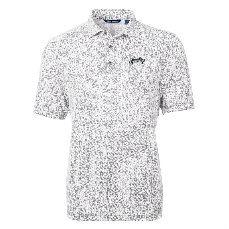 Polo recyclé à imprimé botanique Citronaut Virtue Eco Pique pour homme, gris Cutter & Buck, UCF Knights