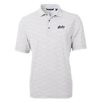 Polo recyclé à imprimé botanique Citronaut Virtue Eco Pique pour homme, gris Cutter & Buck, UCF Knights