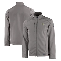 Veste zippée intégrale recyclée Evoke Eco Softshell pour homme, grise, Cutter & Buck, UCF Knights