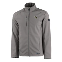 Veste zippée intégrale recyclée Evoke Eco Softshell pour homme, grise, Cutter & Buck, UCF Knights