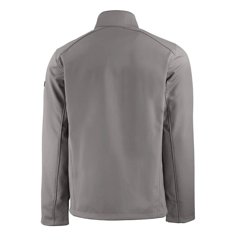 Veste zippée intégrale recyclée Evoke Eco Softshell pour homme, grise, Cutter & Buck, UCF Knights