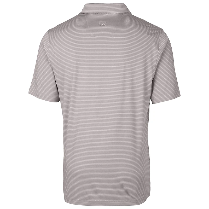 Polo extensible gris à rayures crayon pour homme Cutter & Buck UCF Knights Forge