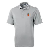 Polo recyclé en piqué écologique pour homme, gris Cutter & Buck, logo de l'équipe UCF Knights
