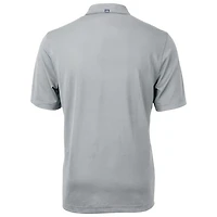 Polo recyclé en piqué écologique pour homme, gris Cutter & Buck, logo de l'équipe UCF Knights