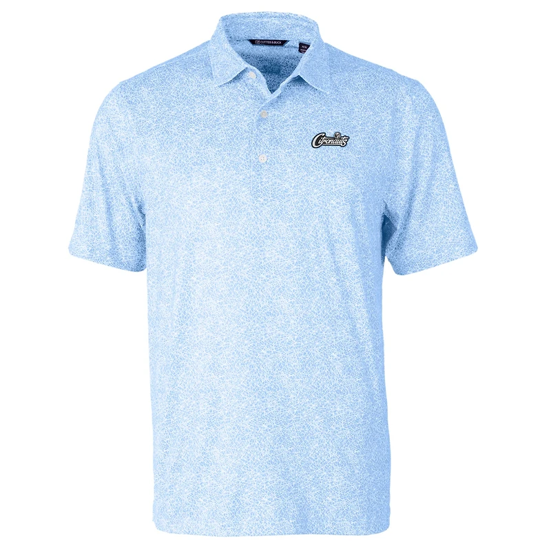 Men's Cutter & Buck Light Blue UCF Knights Citronaut Pike Constellation Print Stretch Polo
