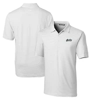 Men's Cutter & Buck White UCF Knights Citronaut Forge Pencil Stripe Stretch Polo