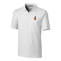 Men's Cutter & Buck White UCF Knights Forge Pencil Stripe Stretch Polo