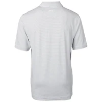 Men's Cutter & Buck White UCF Knights Forge Pencil Stripe Stretch Polo