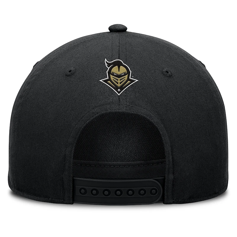 Casquette ajustable Fanatics Black UCF Knights Foul Ball Rope pour homme