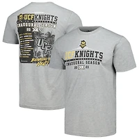 T-shirt inaugural du calendrier Big 12 des UCF Knights gris chiné pour hommes