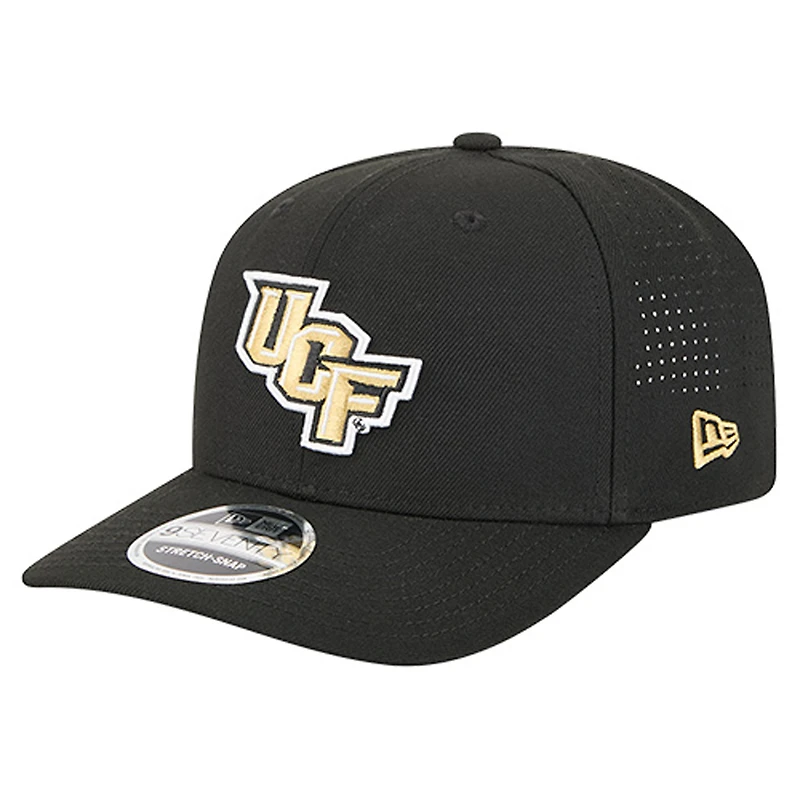 Casquette ajustable New Era noire UCF Knights Team 9SEVENTY pour homme