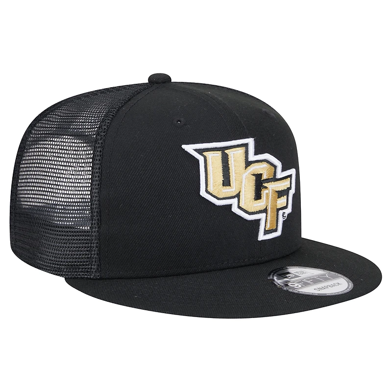 Men's New Era Black UCF Knights Trucker 9FIFTY Snapback Hat