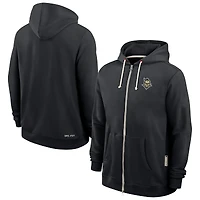Sweat à capuche Nike noir UCF Knights 2025 Sideline Standard Issue Dri-FIT entièrement zippé pour homme