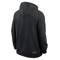 Sweat à capuche Nike noir UCF Knights 2025 Sideline Standard Issue Dri-Fit pour homme, entièrement zippé