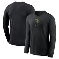T-shirt de basket-ball à manches longues Nike UCF Knights pour homme, noir