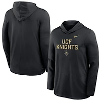 Haut à capuche léger Nike UCF Knights Sideline Dri-FIT pour homme, noir
