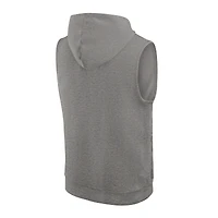 Sweat à capuche sans manches Nike Heather Grey UCF Knights 2025 Sideline Standard Issue pour homme
