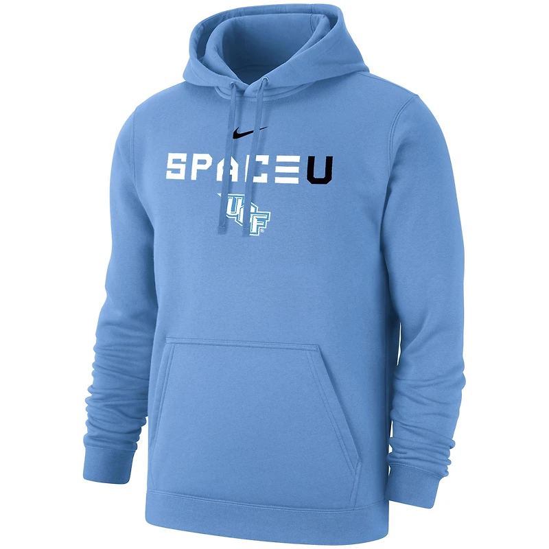 Sweat à capuche en polaire Nike UCF Knights 2024 Space Game SpaceU Club bleu clair pour homme