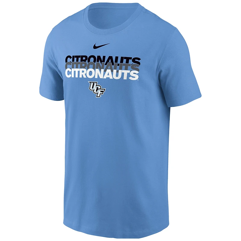 T-shirt Nike bleu clair UCF Knights 2025 Space Game Citronauts Core pour homme