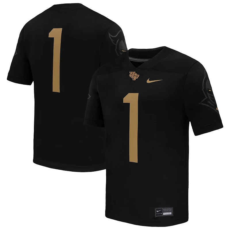 Maillot de football américain alternatif Nike n°1 noir UCF Knights pour homme
