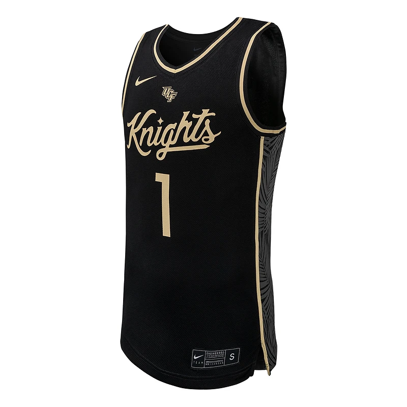 Men's Nike #1 Black UCF Knights Replica Basketball Jersey