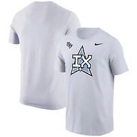 T-shirt Nike blanc UCF Knights 2025 Space Game Patch Core pour homme