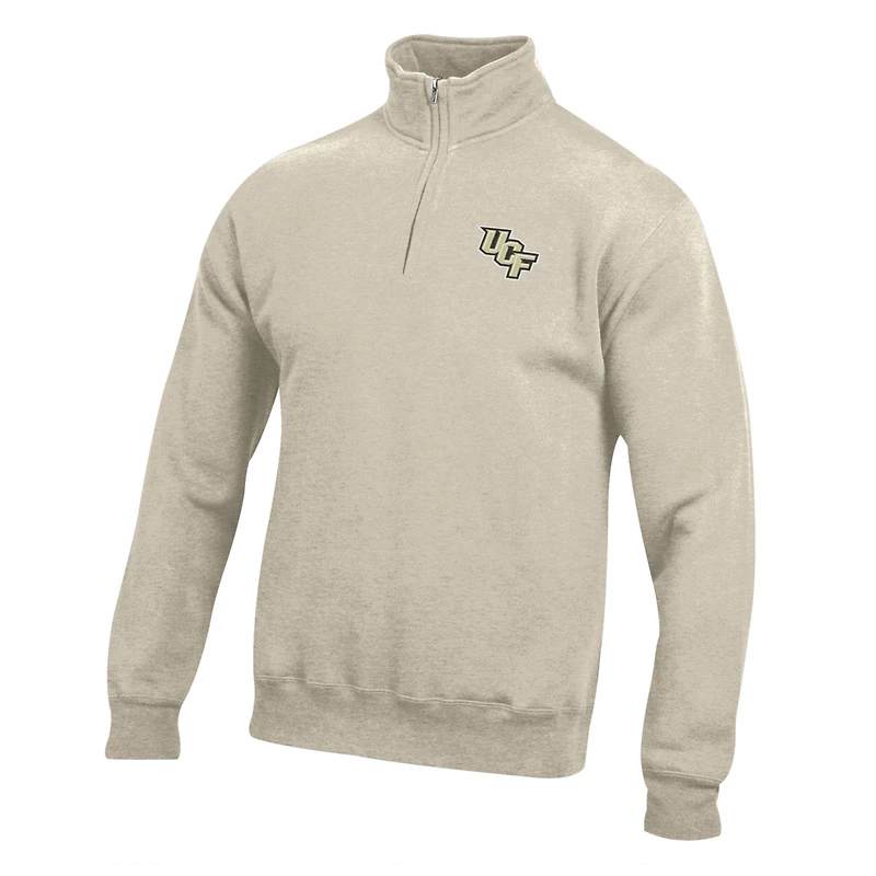 Sweat-shirt à capuche zippé en coton Oatmeal UCF Knights pour homme