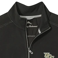 Veste mi-zip Tommy Bahama noire pour homme des UCF Knights de Montego Bay