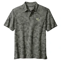 Men's Tommy Bahama Gray UCF Knights Palm Fresco Hibiscus IslandZone® Polo