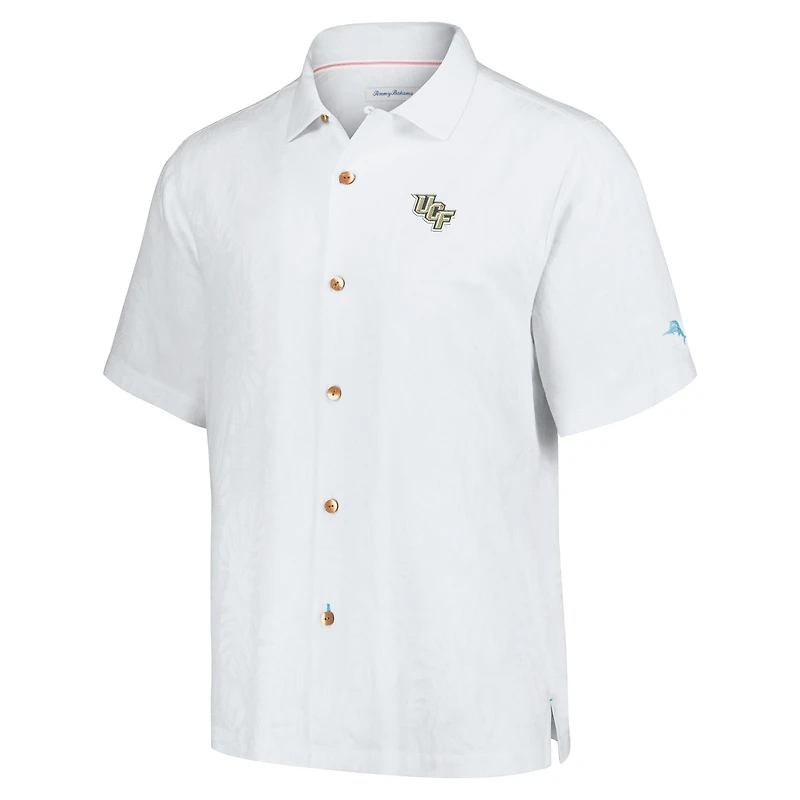 Men's Tommy Bahama White UCF Knights Castaway Game Camp Button-Up Shirt