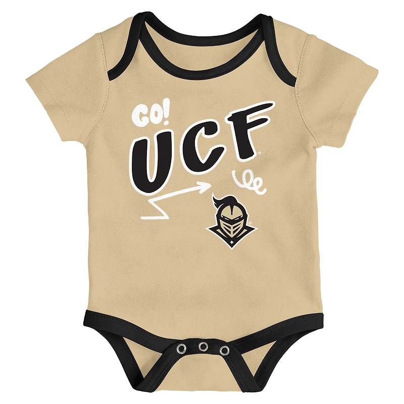 Ensemble de trois bodies jeu pour toute la journée nouveau-nés et nourrissons UCF Knights