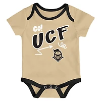 Ensemble de trois bodies jeu pour toute la journée nouveau-nés et nourrissons UCF Knights