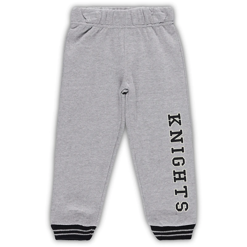 Ensemble sweat à capuche et pantalon de survêtement UCF Knights Poppies Colosseum noir/gris chiné pour tout-petit