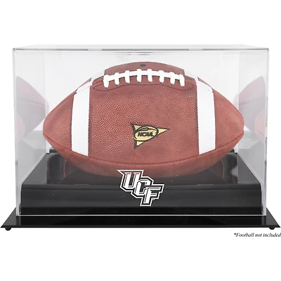 Vitrine de présentation de football avec logo de l'équipe UCF Knights Black Base et dos miroir
