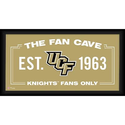 UCF Knights Framed 10" x 20" Fan Cave Collage