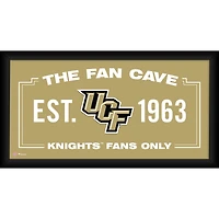 UCF Knights Framed 10" x 20" Fan Cave Collage