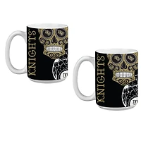 UCF Knights Lot de deux tasses Dia De Los Muertos