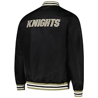 Veste universitaire unisexe noire Charlie Hustle UCF Knights à boutons-pression