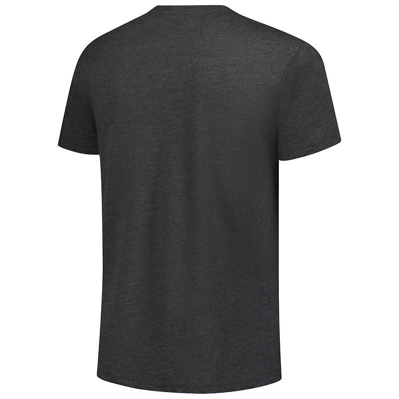 T-shirt unisexe Charlie Hustle Heather Black UCF Knights Fear the Fronds Tri-Blend