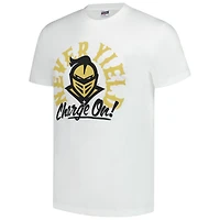 T-shirt unisexe blanc Charlie Hustle UCF Knights Never Yield Mantra