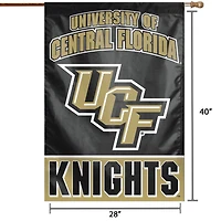 Drapeau de maison WinCraft UCF Knights 28" x 40" avec nom complet