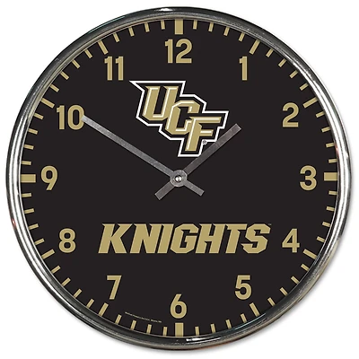 Horloge murale chromée WinCraft UCF Knights