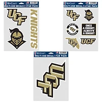 Ensemble de trois autocollants pour supporters WinCraft UCF Knights