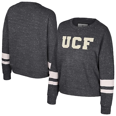 Sweat-shirt à capuche noir motif moucheté Colosseum UCF Knights Lost City pour femme