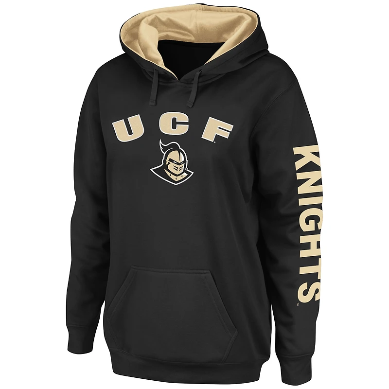 Chandail à capuchon Colosseum UCF Knights Loud and Proud Team noir pour femmes
