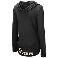 Colosseum Black UCF Knights My Lover - T-shirt à capuche léger manches longues pour femme