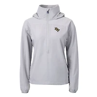 Anorak demi-zippé écologique recyclé pour femme Cutter & Buck, gris, UCF Knights Charter