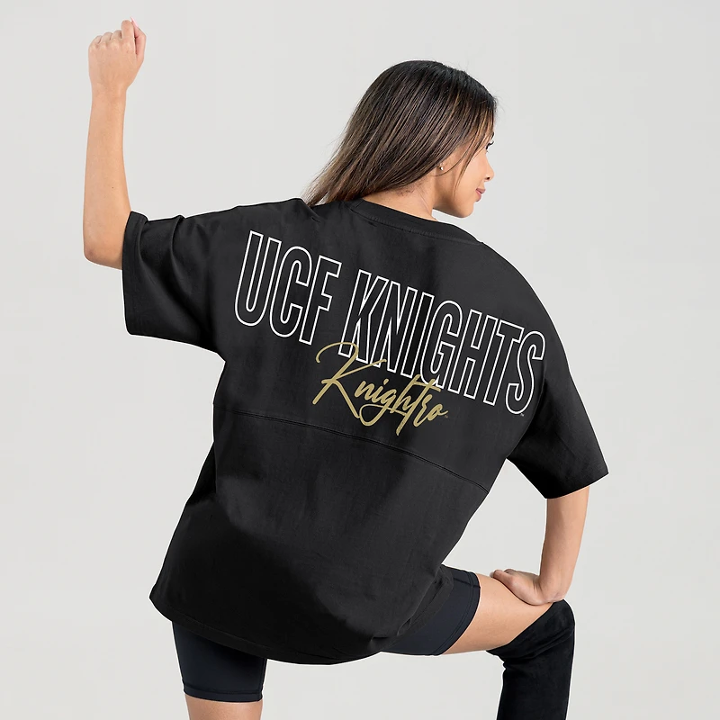 T-shirt oversize noir Gameday Couture pour femme des UCF Knights, « Back at Ya »