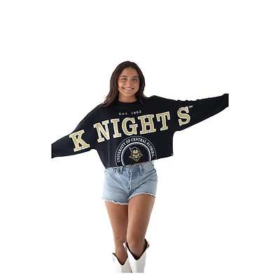 Sweat-shirt court noir Gameday Social pour femmes des UCF Knights Phipps