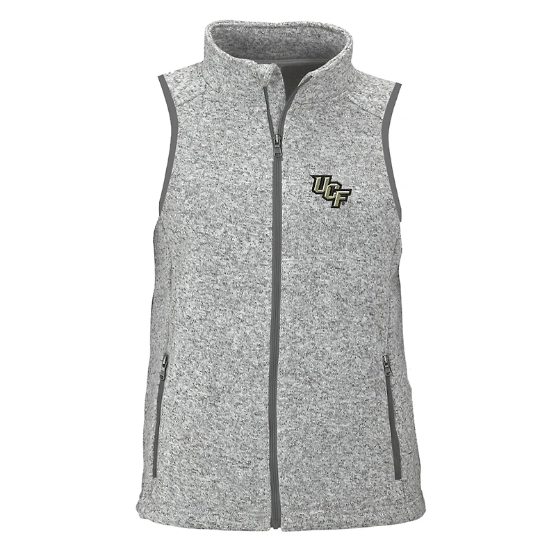 Gilet polaire zippé UCF Knights Summit pour femme, gris chiné